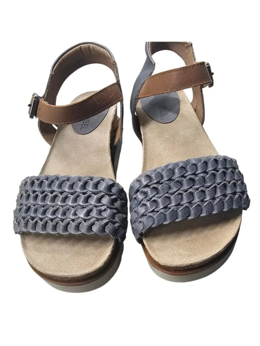 Josef Seibel Women's Clea 16 Platform Comfort Sandals, Jeans Combo Size 36